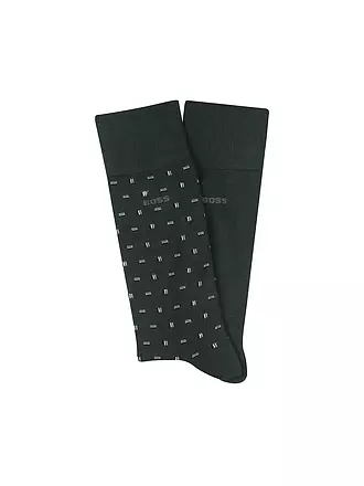 BOSS | Chaussettes lot de 2 beige clair | dunkelgrün